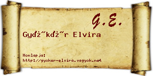 Gyökér Elvira névjegykártya